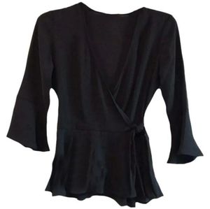 Candie's bell sleeves black top